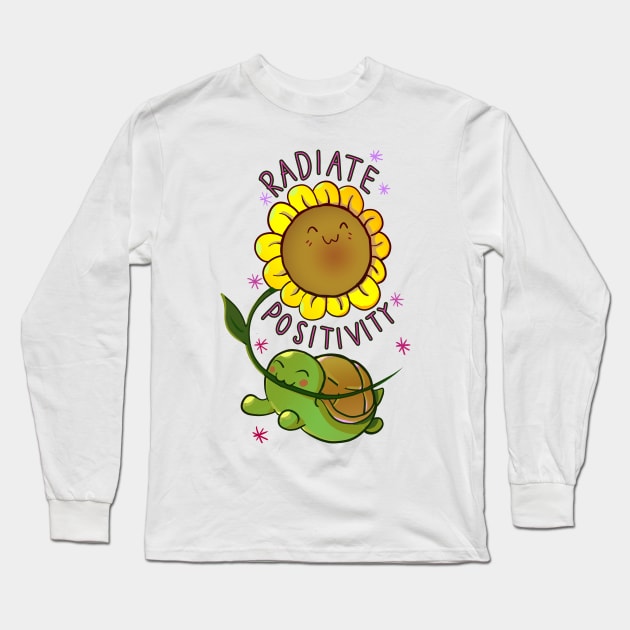 RADIATE POSITIVITY <3 Long Sleeve T-Shirt by rocktheshirt